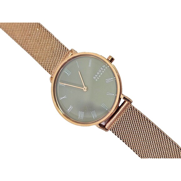 MW Skagen Women's Freja Stainless Steel Dress Quartz Watch 34mm Mesh Band EUC! - Picture 1 of 6
